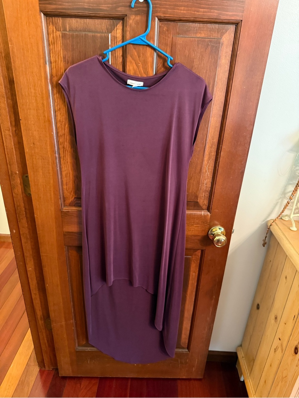 Silence + Noise Urban Outfitters Plum High Low Maxi Dress Plum